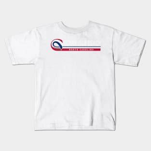 Ocean Isle Beach, NC Summertime Vacationing State Flag Colors Kids T-Shirt